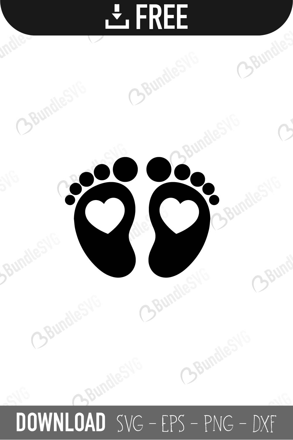 Baby feet SVG Free Download, baby footprint SVG free - Free SVG Cut Files