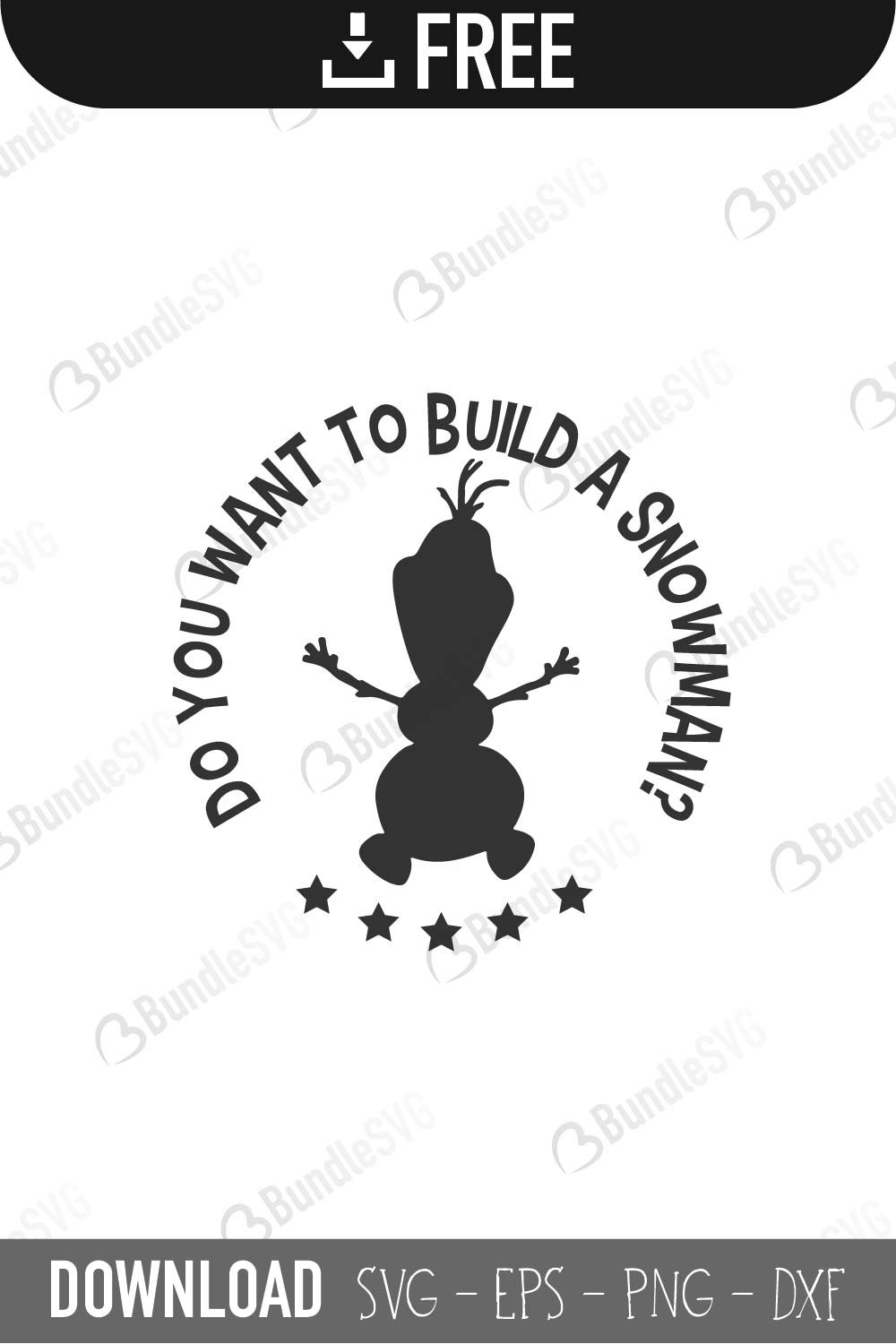 Olaf SVG Cut Files Free Download