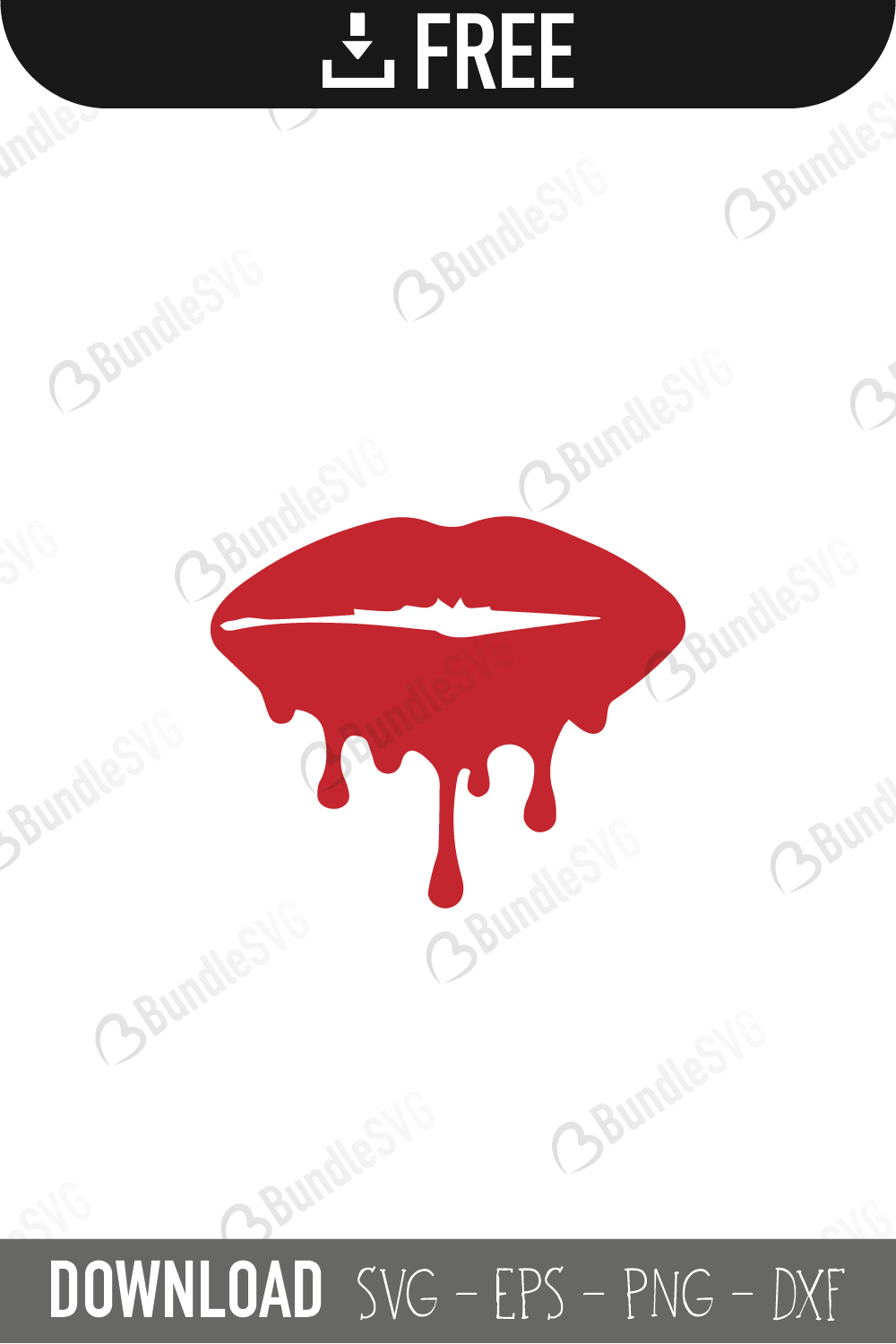 Download Dripping Lips Svg Cut Files Bundlesvg