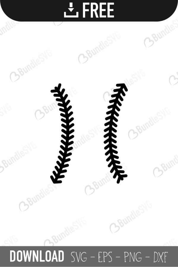 Baseball Laces Svg Cut Files Bundlesvg