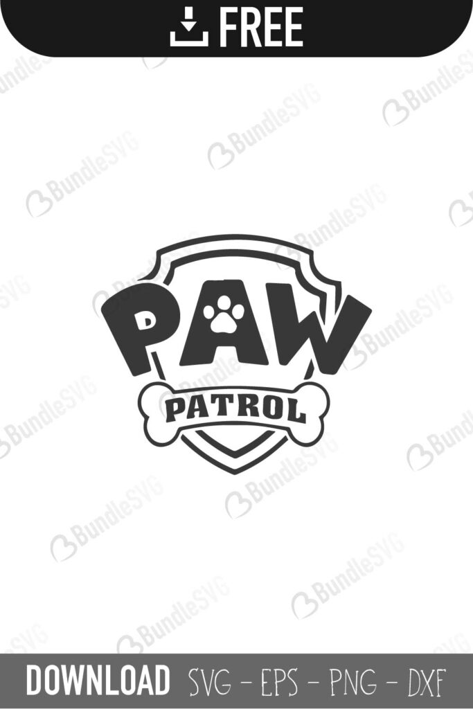 colorable paw patrol images svg free