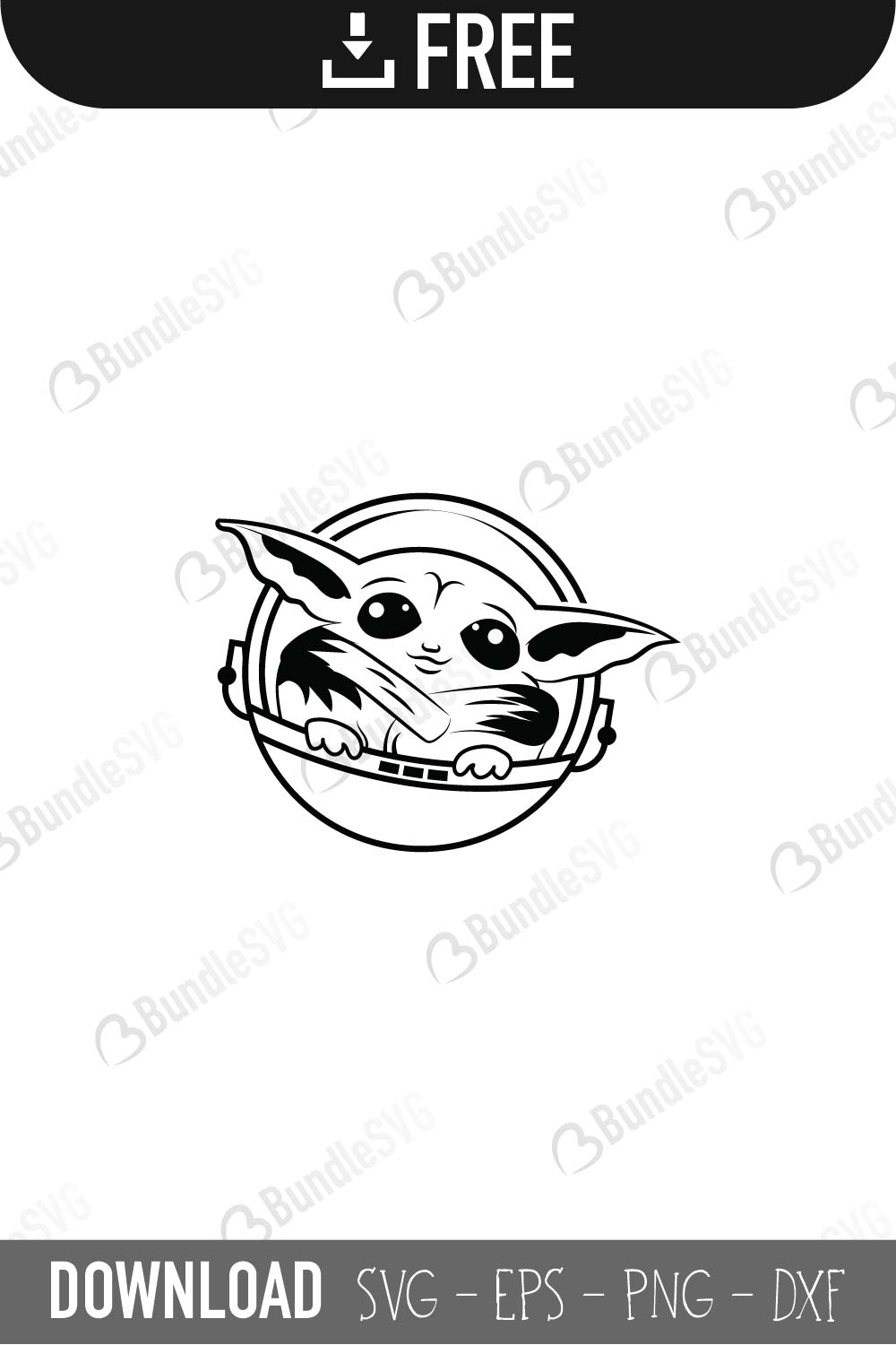 Free Free 259 Baby Yoda Outline Svg SVG PNG EPS DXF File