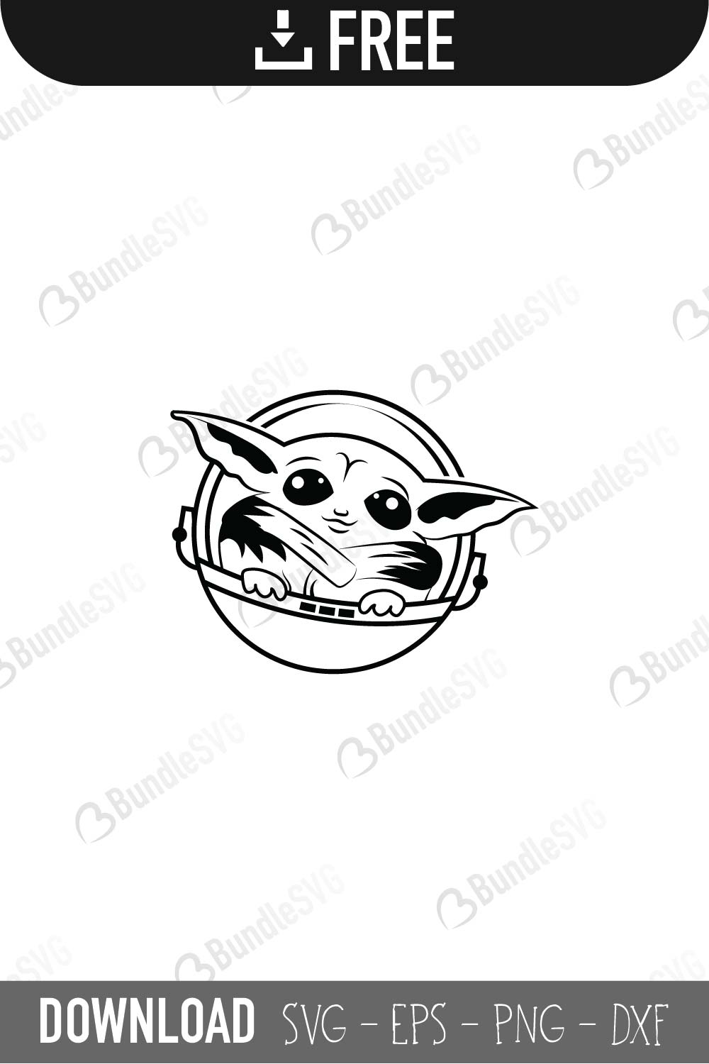 Baby Yoda SVG Cut Files | BundleSVG.com