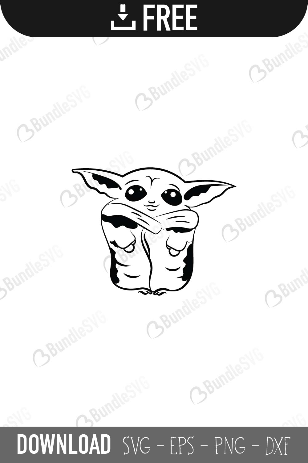 Download Baby Yoda Svg Cut Files Bundlesvg