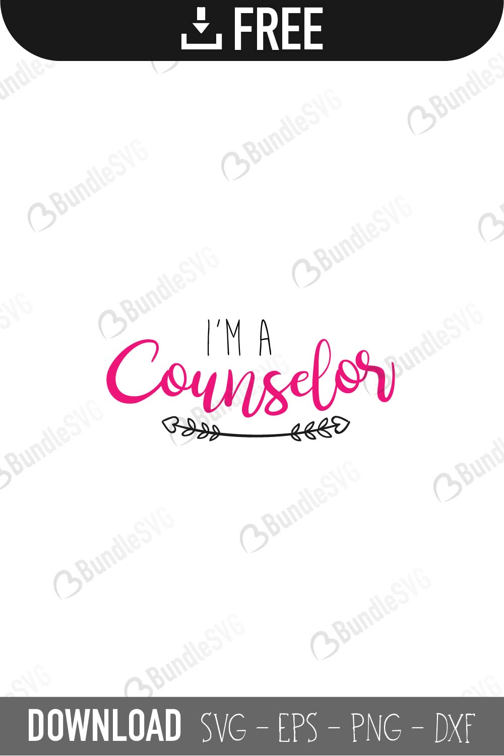 I M Counselor Svg Cut Files Bundlesvg