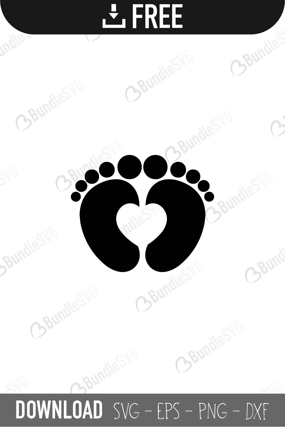 Download Free Baby Feet SVG Cut Files | BundleSVG