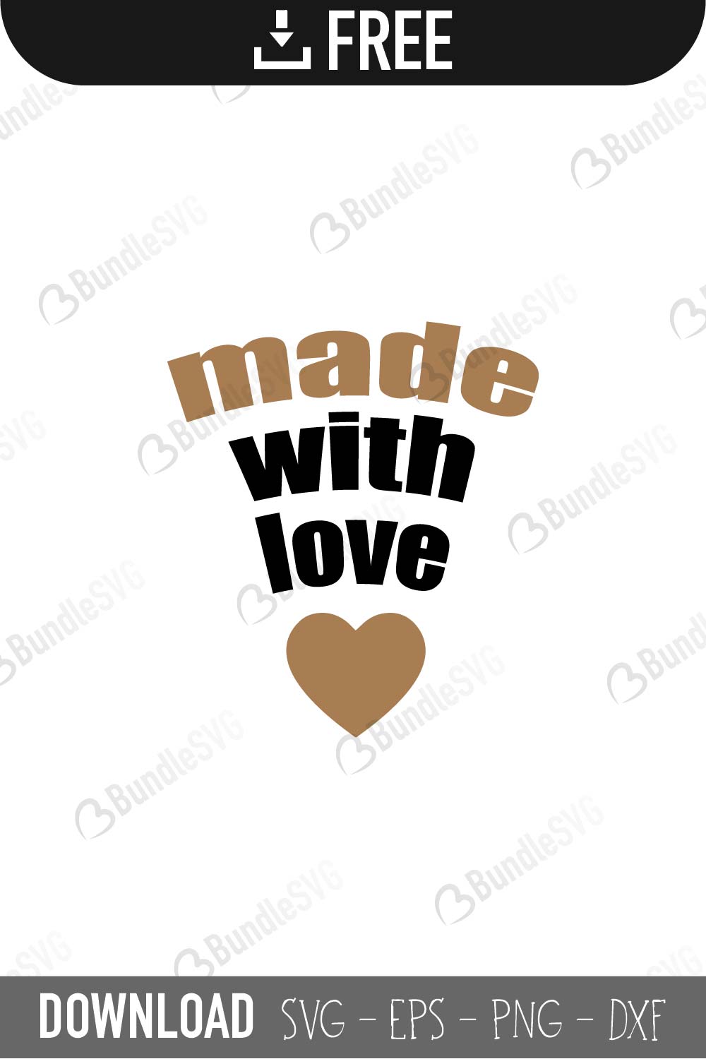 Free Free Made With Love Svg Free
