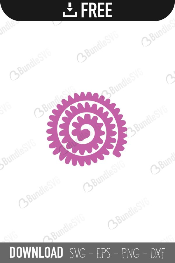 Download Free Rolled Flower Svg Cut Files Bundlesvg