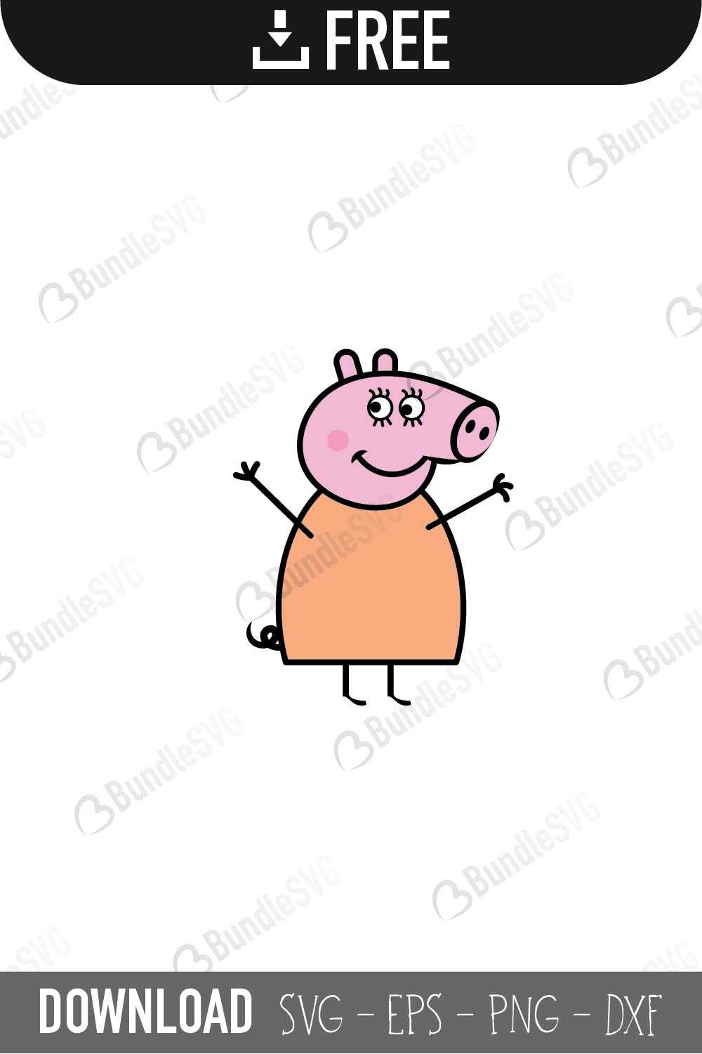 Peppa Pig Svg Eps Peppa Pig Family Svg Png Pdf Peppa Pig Svg File Dxf Peppa Pig Cutting Files Peppa Pig Vector Svg Peppa Pig