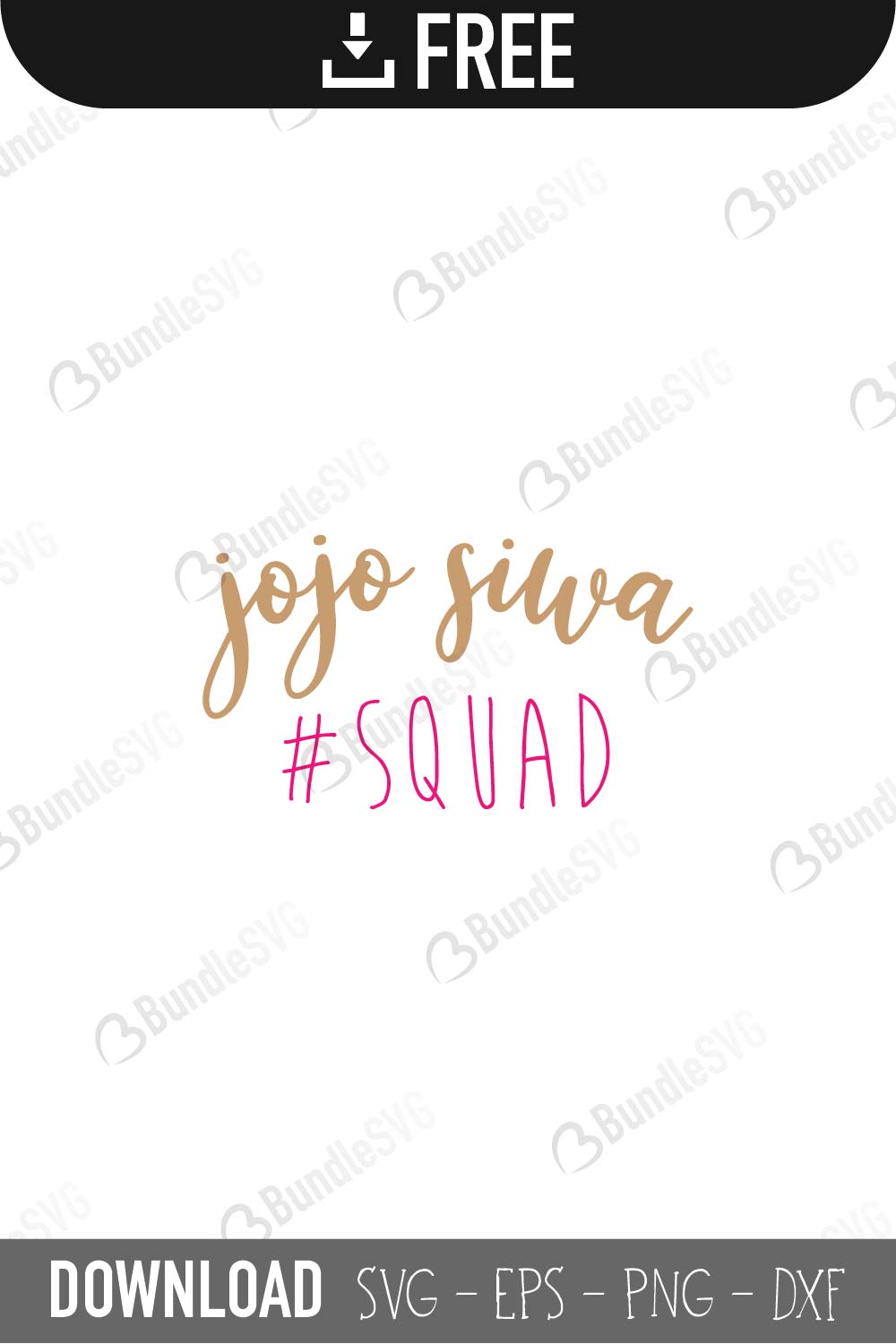 Free Jojo Siwa Squad Svg Cut Files Bundlesvg