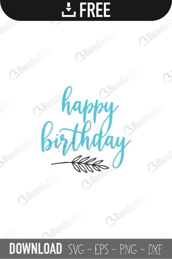 Download Happy Birthday Svg Cut Files Bundlesvg