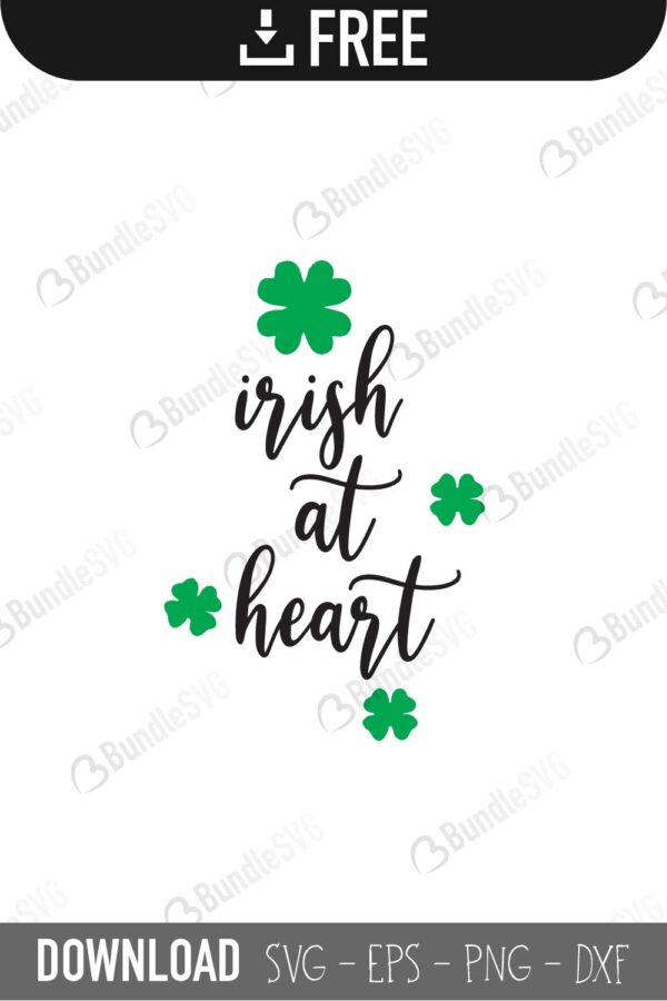 Download Irish At Heart Svg Cut Files Bundlesvg