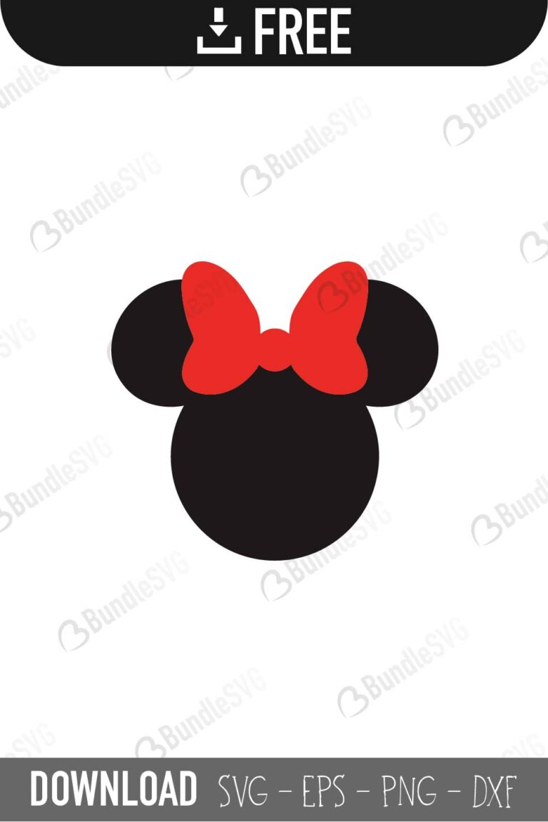 Minnie Mouse SVG Cut Files Free Download | BundleSVG.com