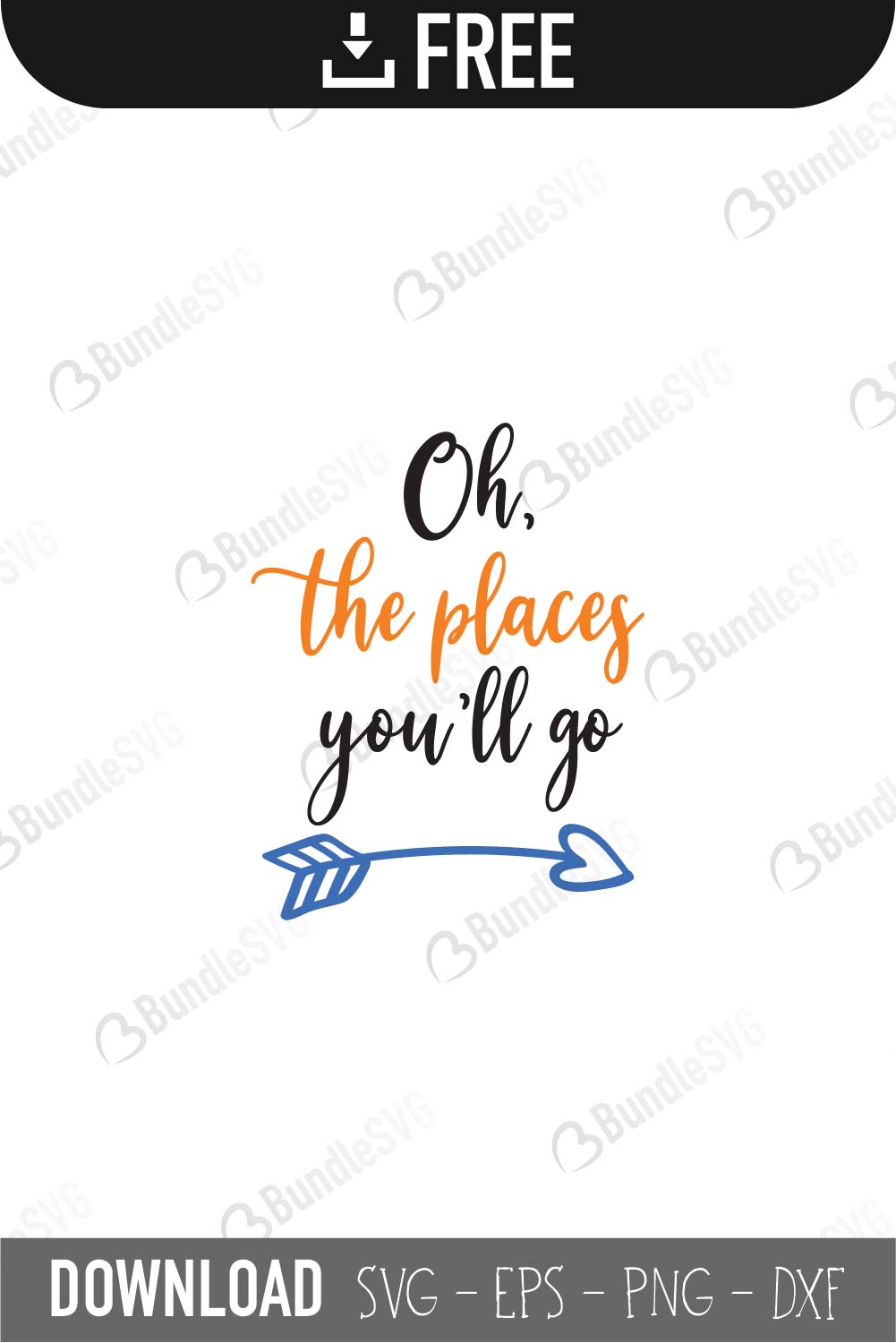 Download Oh, The Places You'll Go SVG Free Download | BundleSVG.com