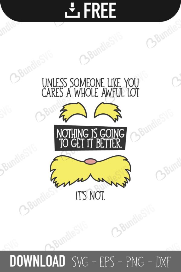 Download Lorax Svg Free Download Bundlesvg