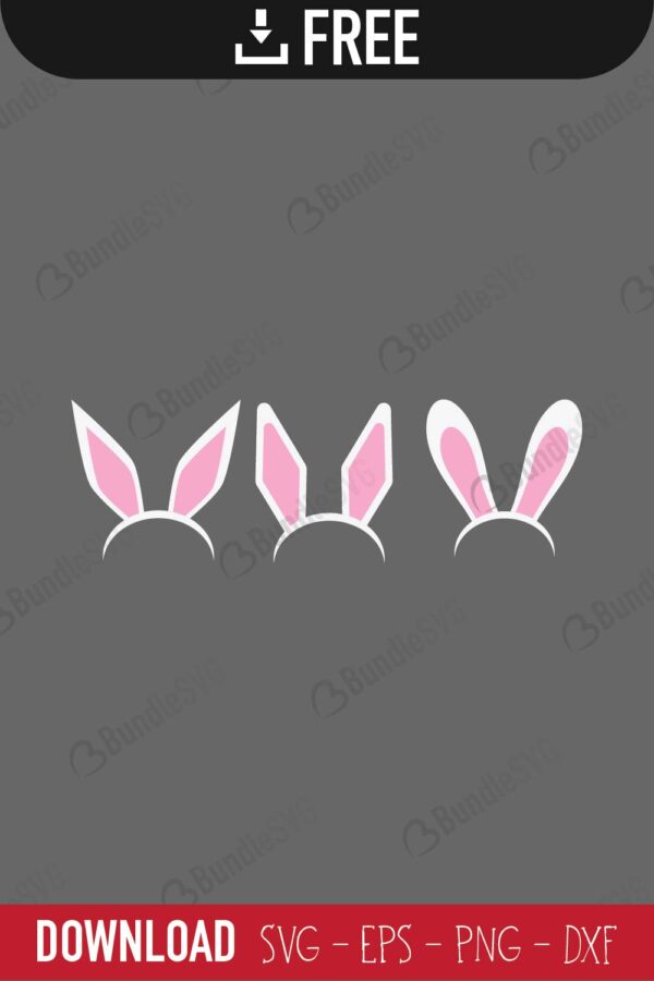 Download Easter Bunny Ears Svg Free Download Bundlesvg