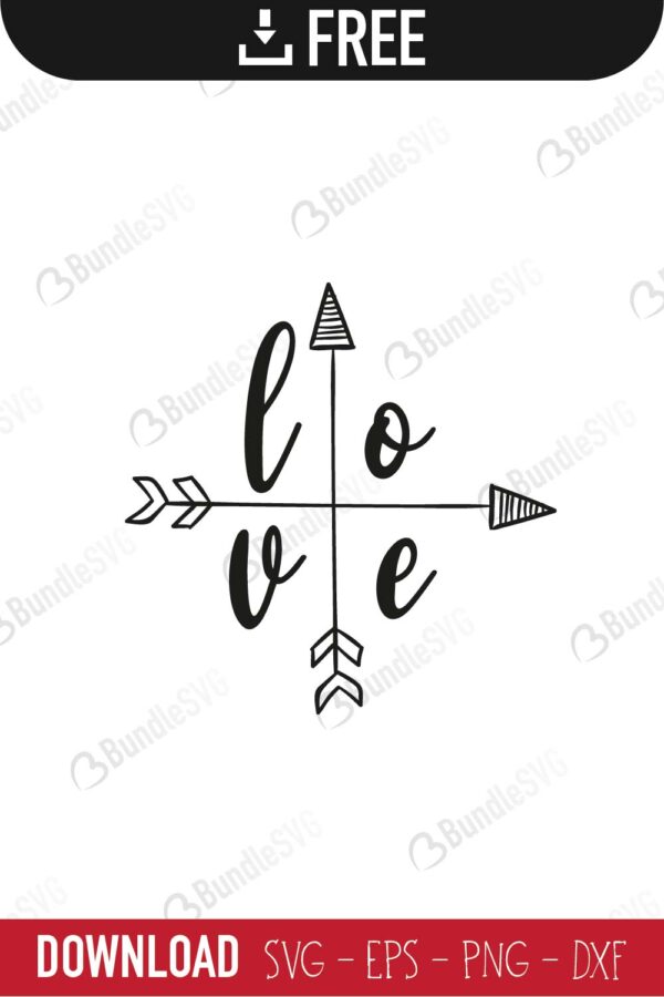Download Love Monogram Arrow Svg Free Download Bundlesvg