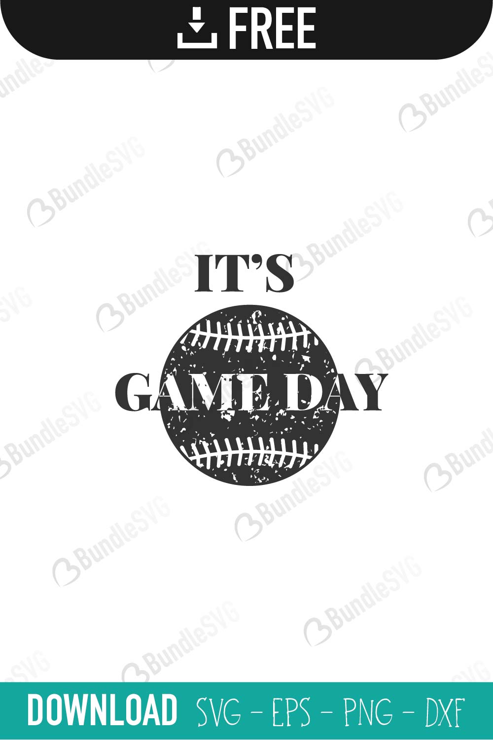 Free Game Day Baseball Svg