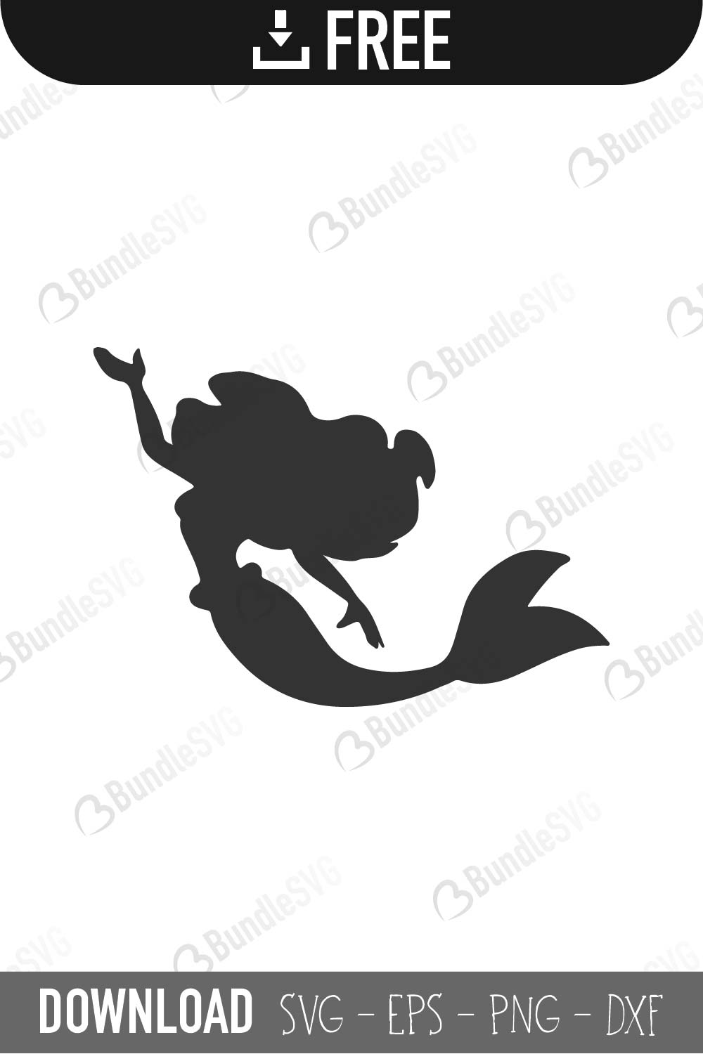 Download Little Mermaid SVG Cut Files Free SVG Download | BundleSVG.com