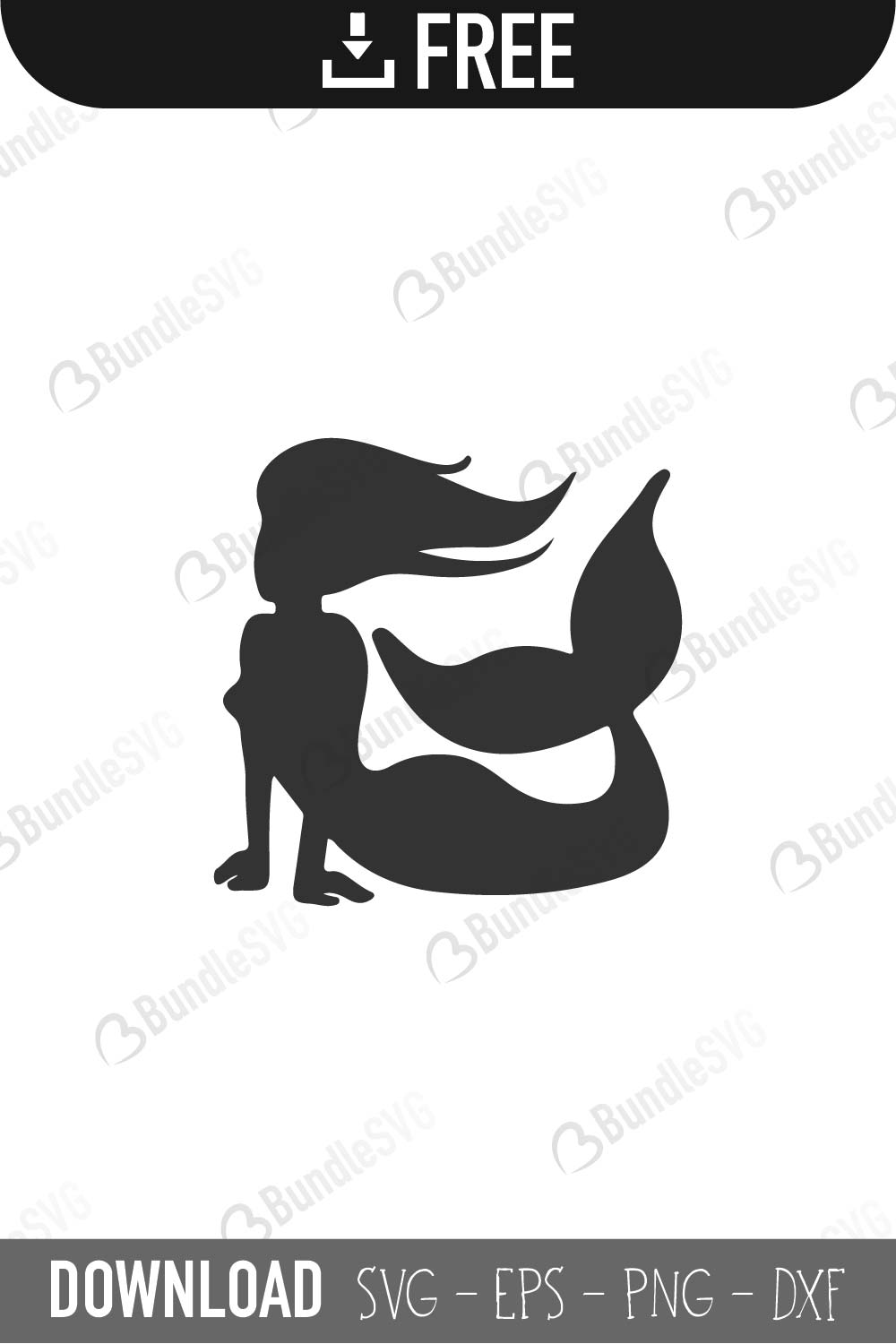 Little Mermaid SVG Cut Files Free SVG Download | BundleSVG