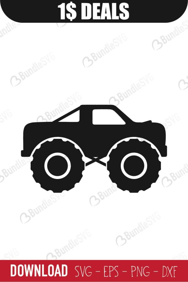 Monster Truck SVG Cut Files SVG Download | BundleSVG