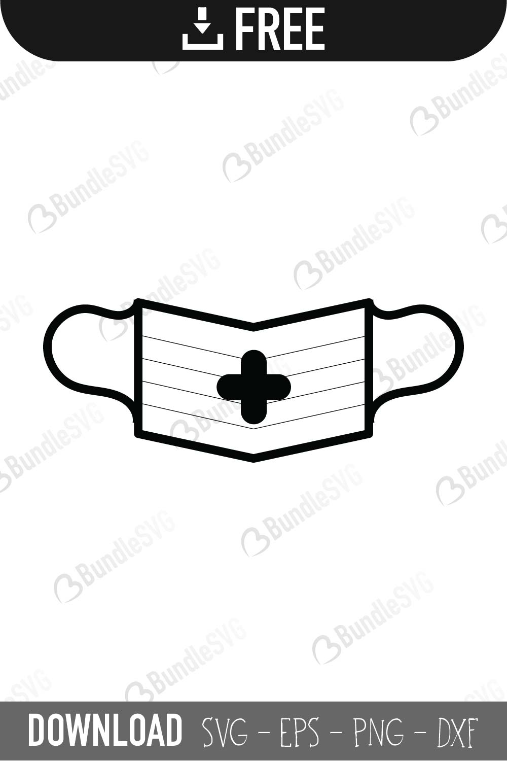 Medical Mask Svg Cut Files Download Bundlesvg