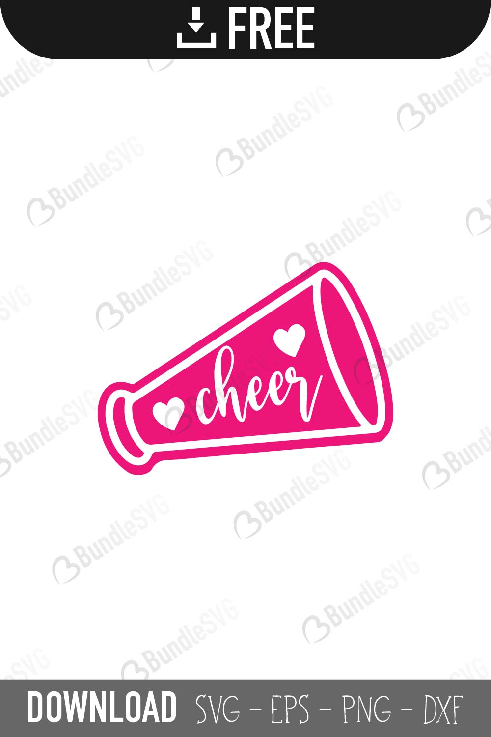 Download Cheer Megaphone SVG Cut Files Download | BundleSVG.com