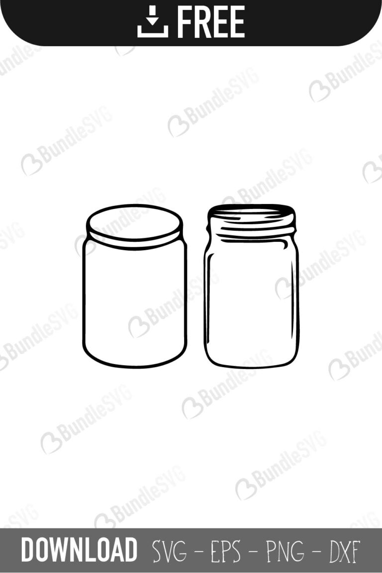 Download Mason Jar SVG Cut Files Download | BundleSVG