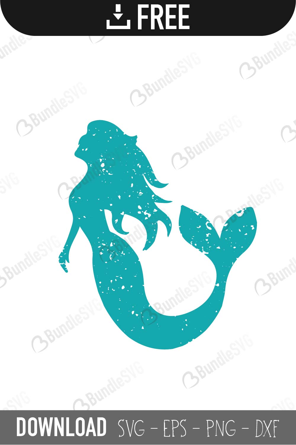 Free Mermaid Silhouette Svg SVG PNG EPS DXF File