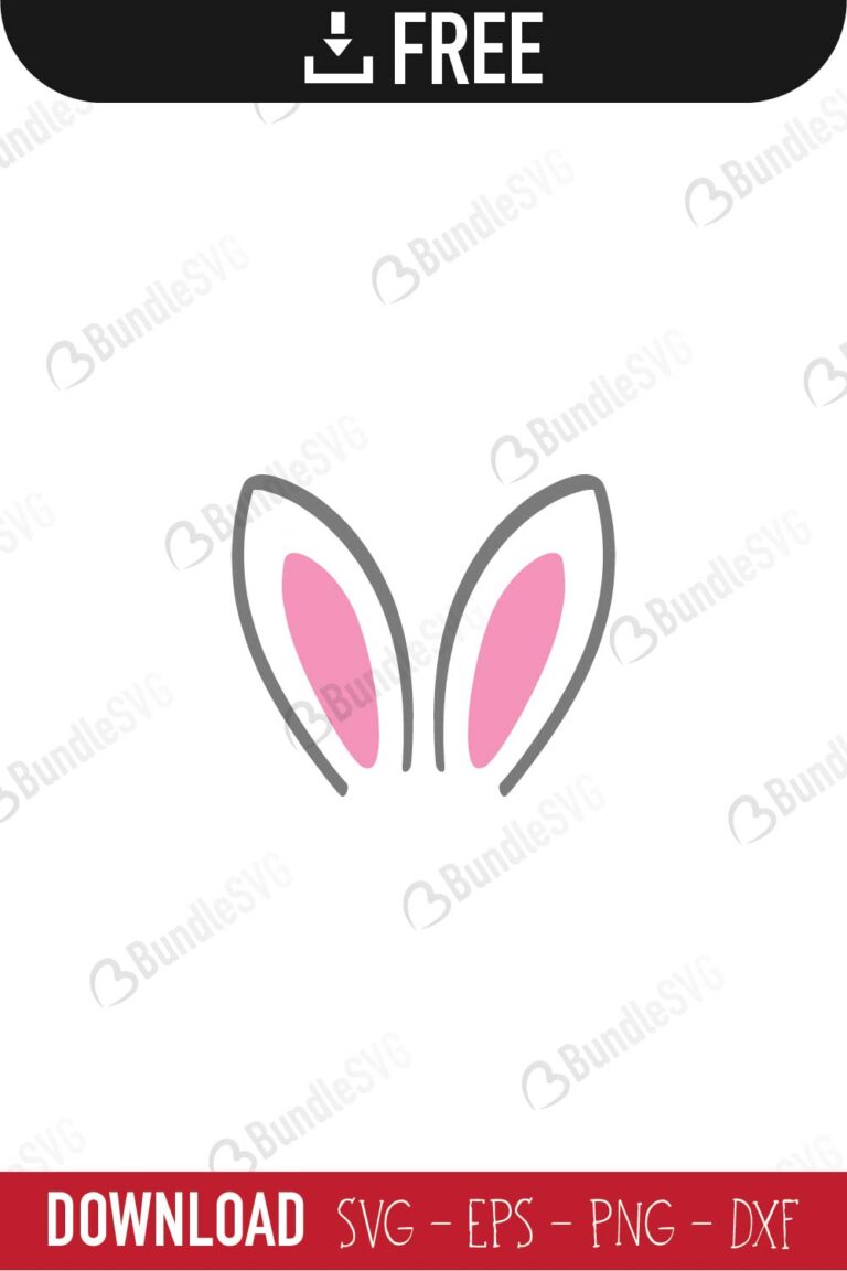 Bunny Ears SVG Cut Files Free Download | BundleSVG