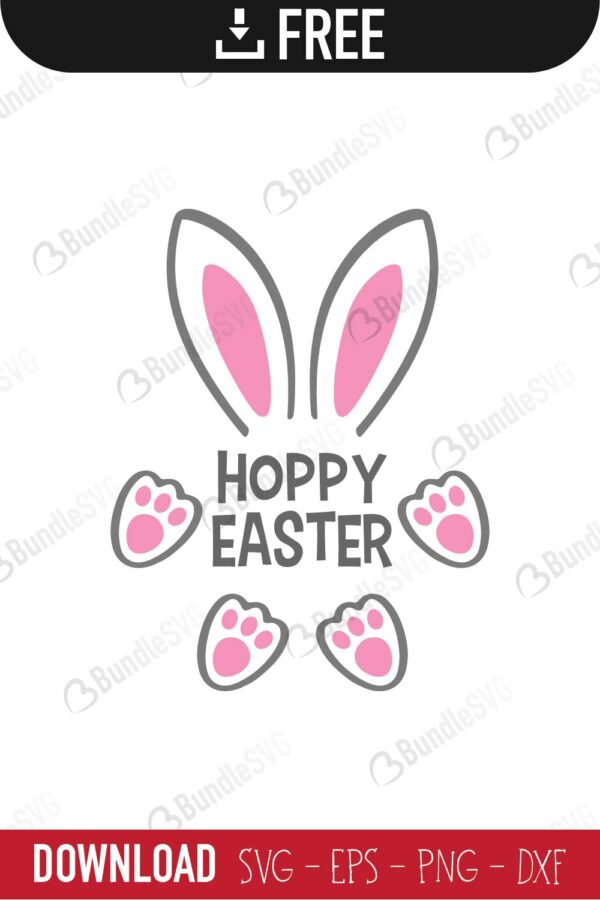 Hoppy Easter Svg Cut Files Free Download Bundlesvg