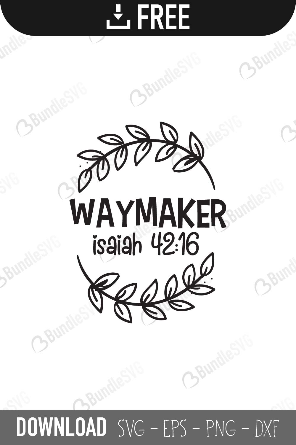 Download Way Maker Miracle Worker | BundleSVG