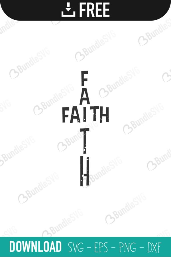 Download Faith Cross SVG Cut Files Free Download | BundleSVG