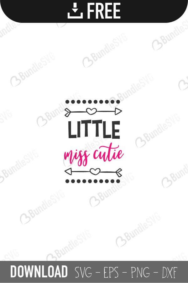 Download Little Miss Cutie Svg Cut Files Free Download Bundlesvg