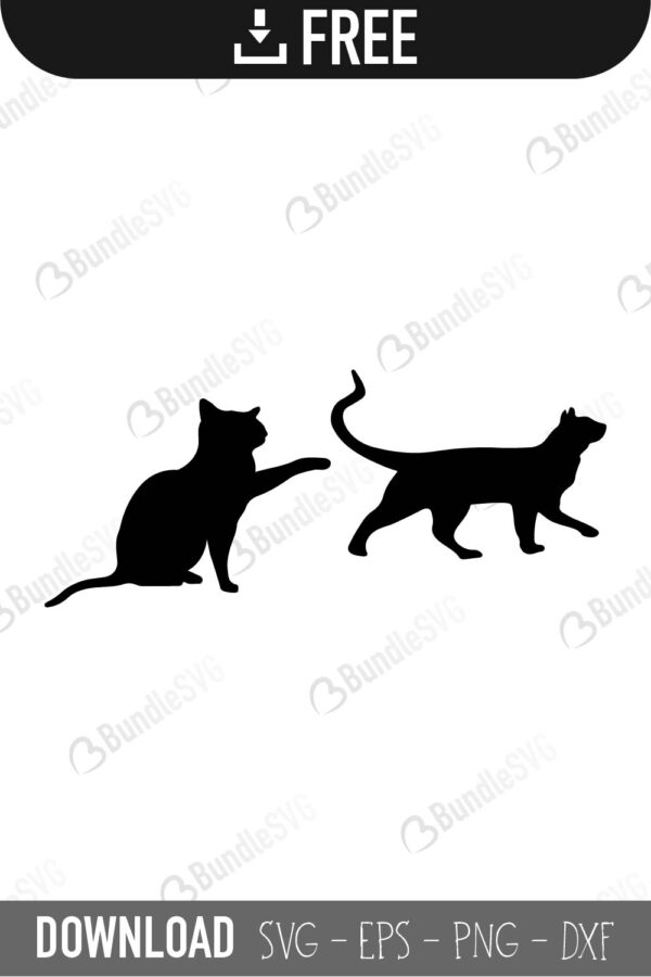 Download Cat Silhouette Svg Cut Files Free Download Bundlesvg