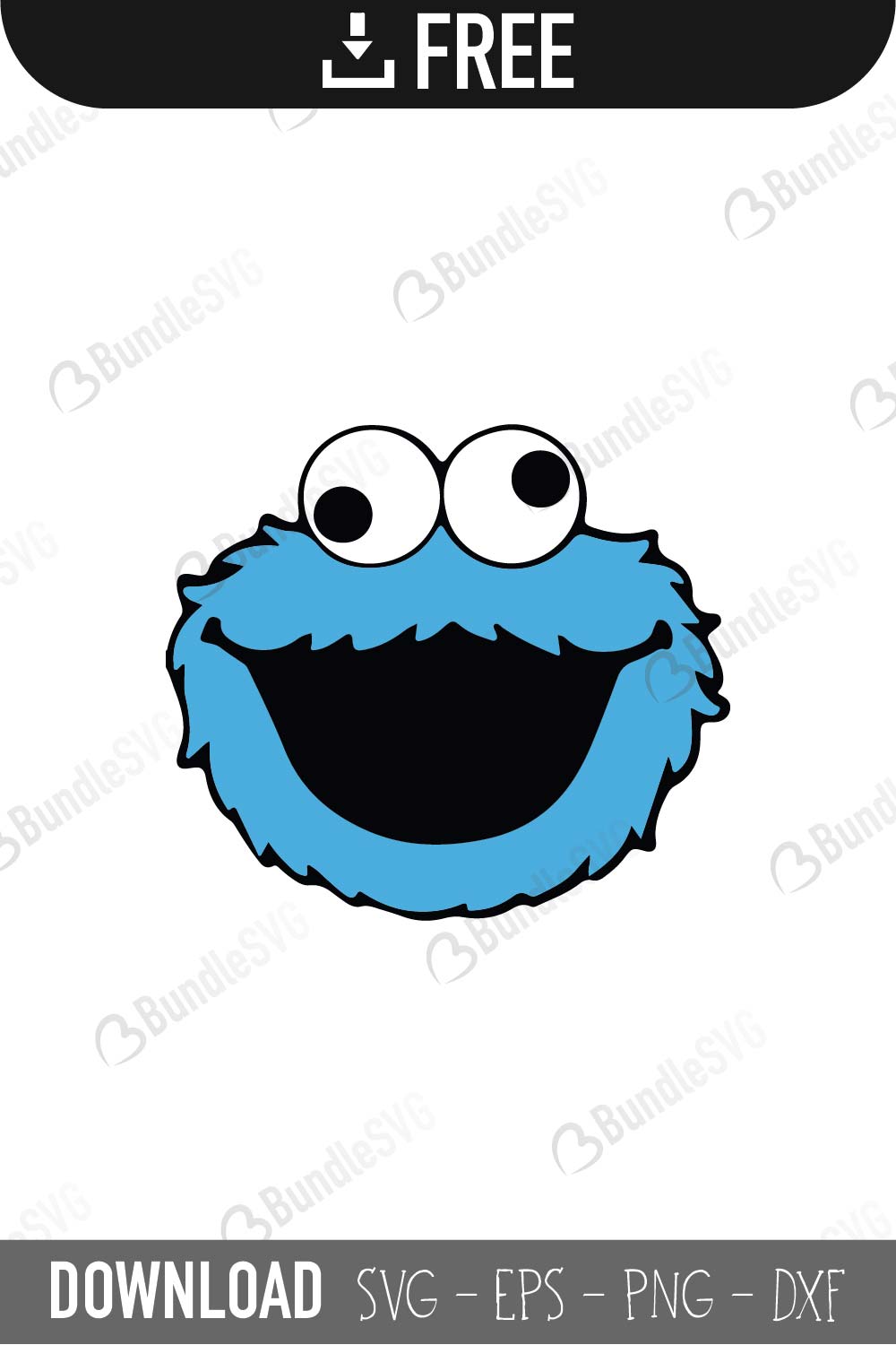 Cookie Monster Svg Cut Files Free Download Bundlesvg