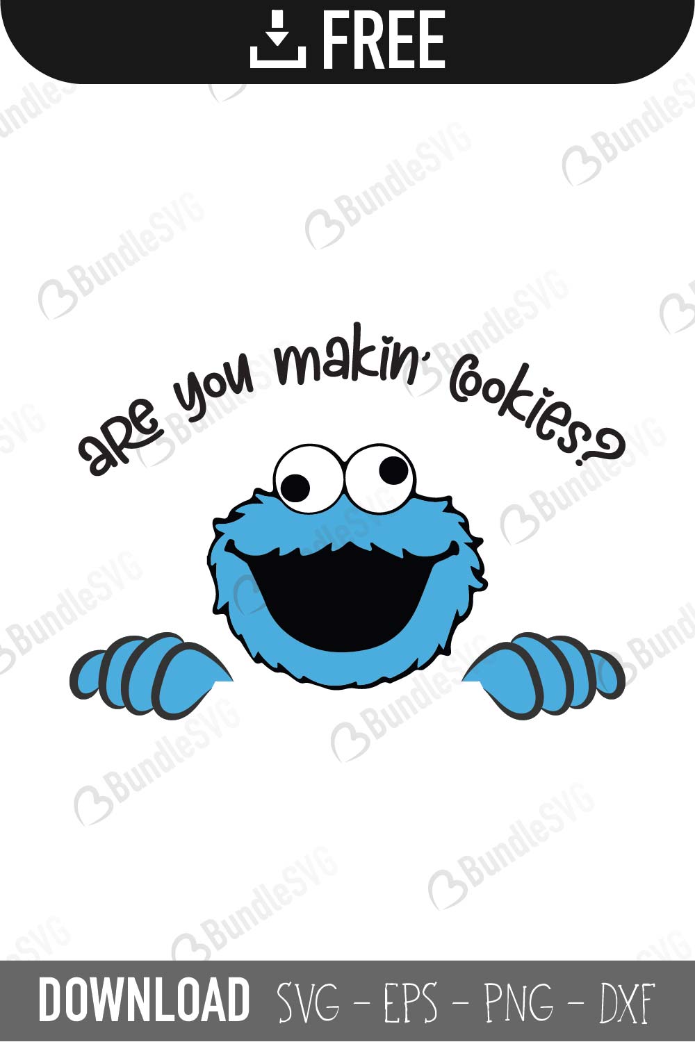 Cookie Monster Svg Cut Files Free Download Bundlesvg