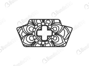 Download Nurse Hat Mandala Design Bundlesvg