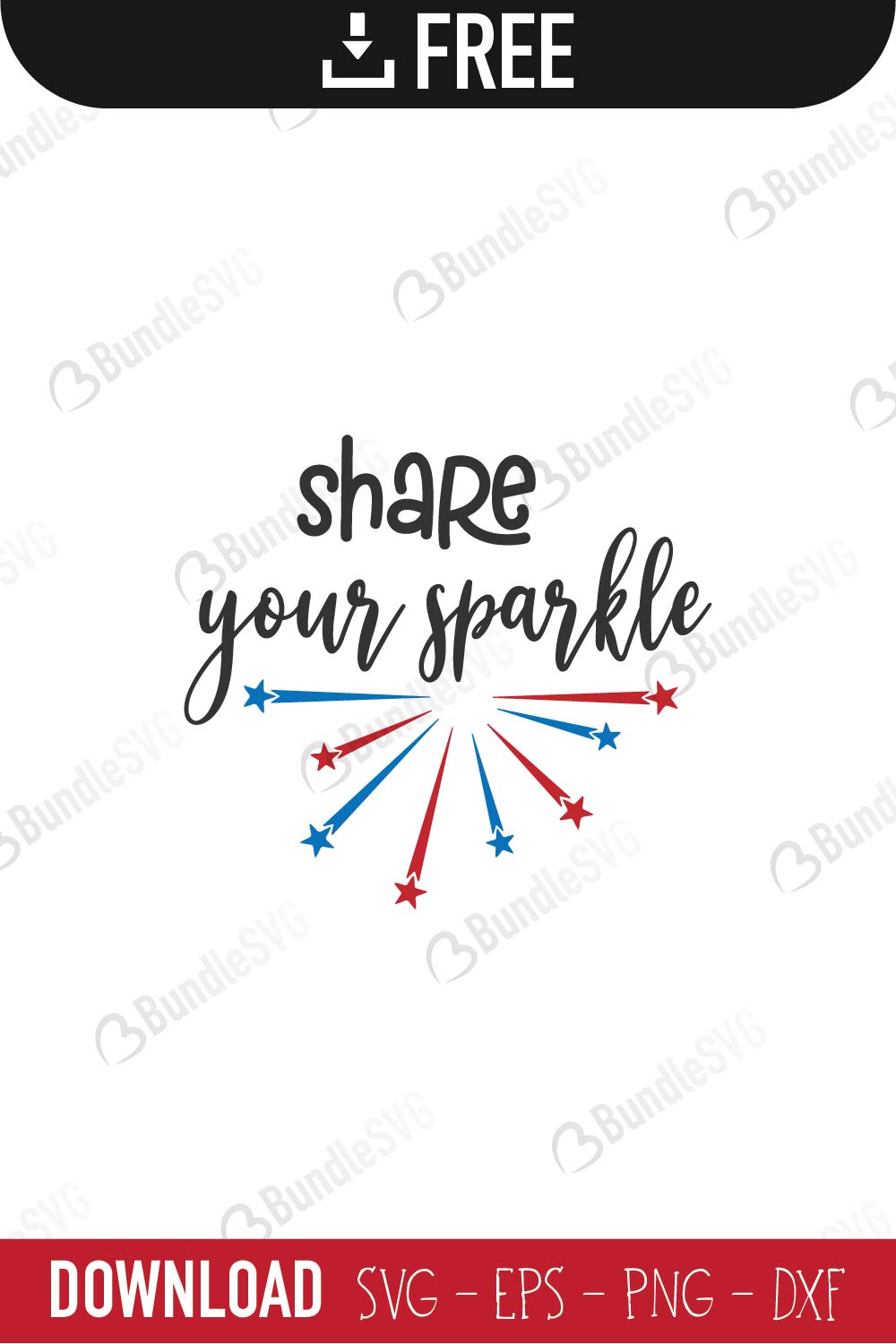 Sparkle 4th July Svg Cut Files Free Download Bundlesvg