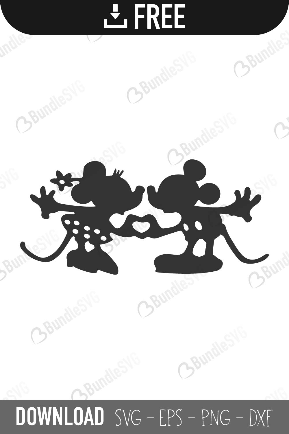 Download Mickey Minnie Silhouette Svg Cut Files Free Download Bundlesvg Com