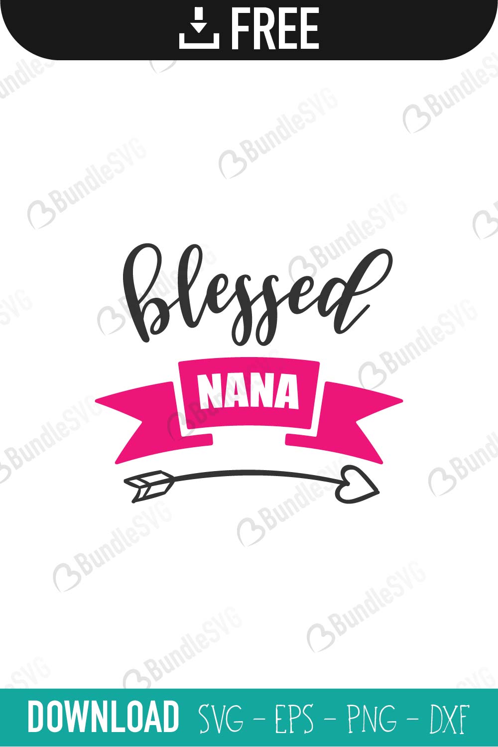 Blessed Nana SVG Cut Files Free Download | BundleSVG