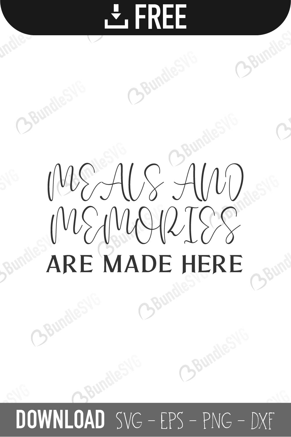 Meals And Memories Svg Cut Files Free Download Bundlesvg