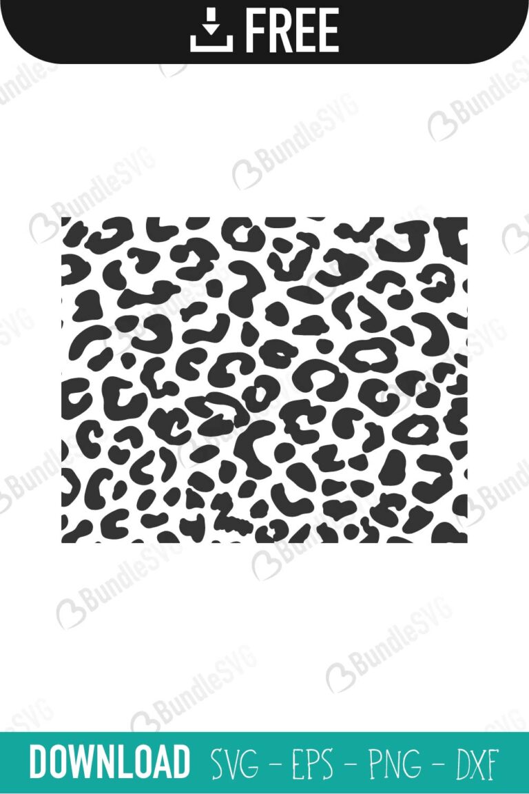 Leopard Print SVG Cut Files Free Download
