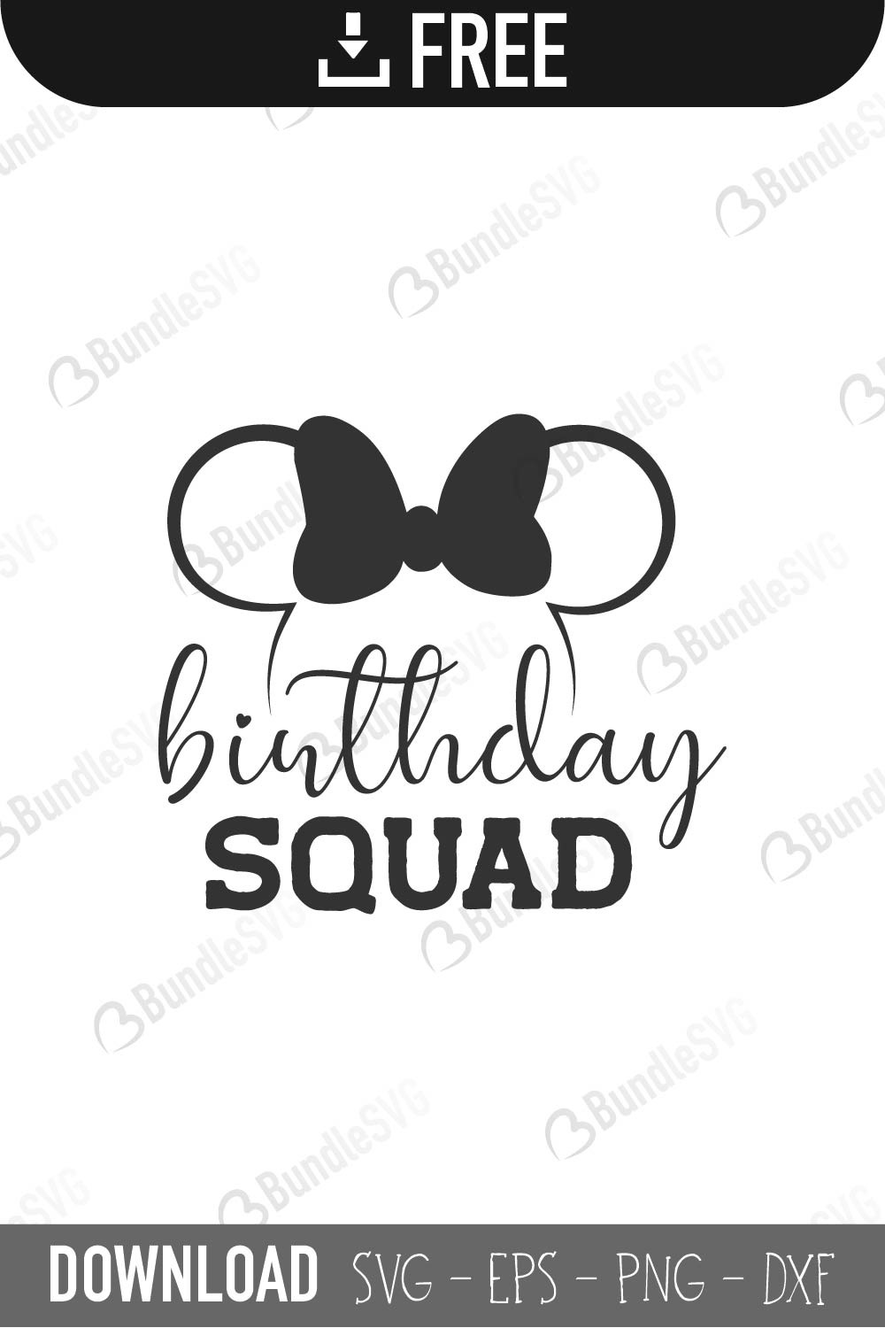 Download Birthday Squad SVG Cut Files Free Download | BundleSVG