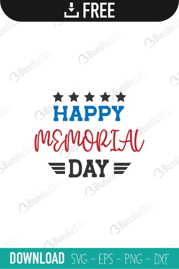 Memorial Day SVG Cut Files Free Download | BundleSVG