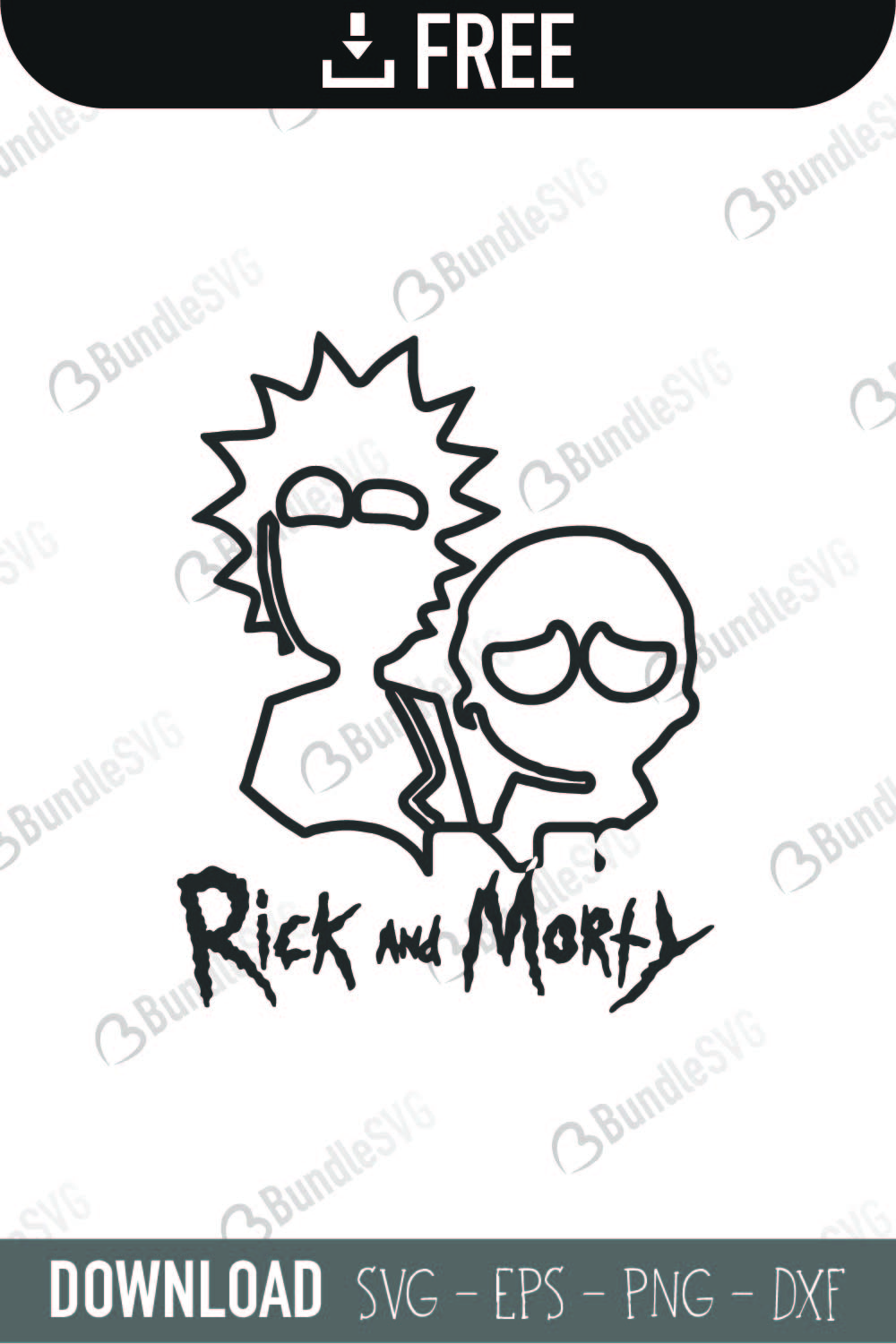 Rick And Morty Svg Cut Files Free Download Bundlesvg