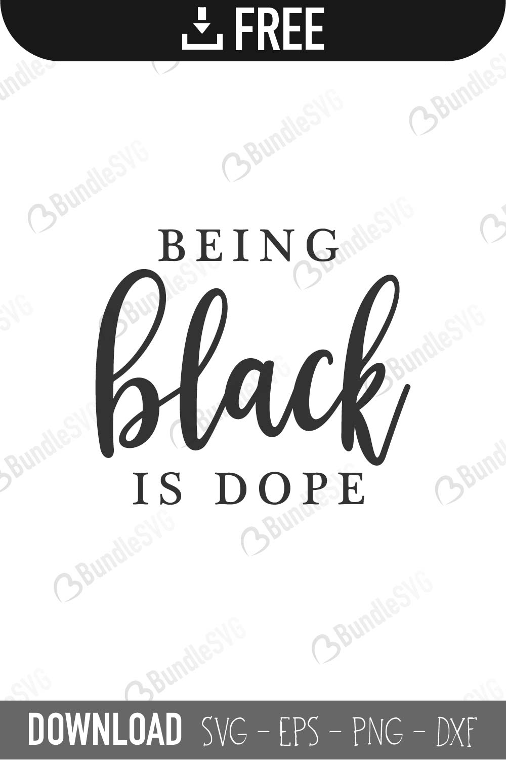 Being Black Is Dope Svg Cut Files Free Download Bundlesvg