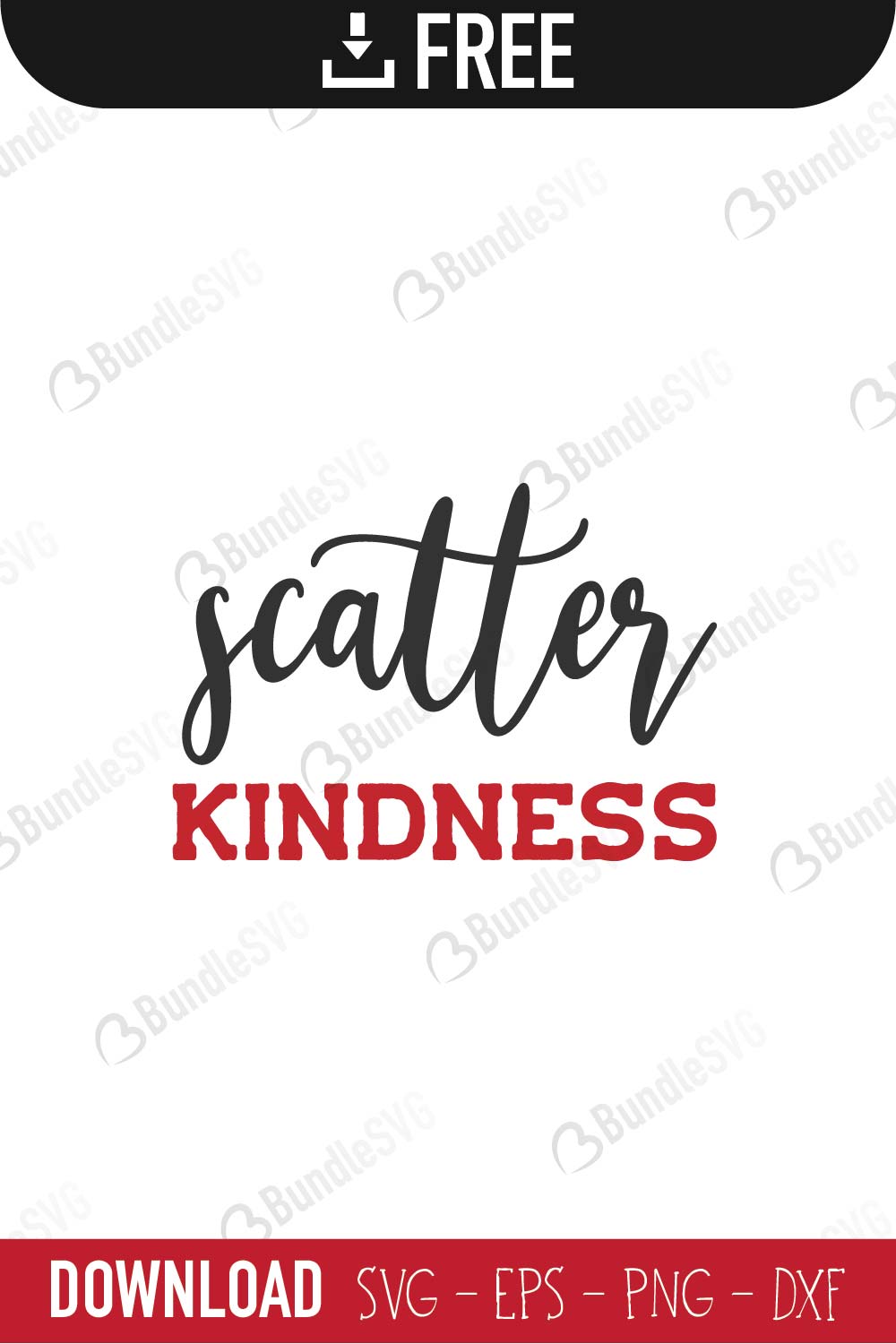 Scatter Kindness Svg Cut Files Free Download Bundlesvg