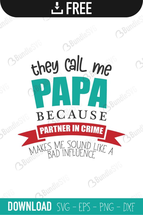 Free Free Papa Partner In Crime Svg 13 SVG PNG EPS DXF File