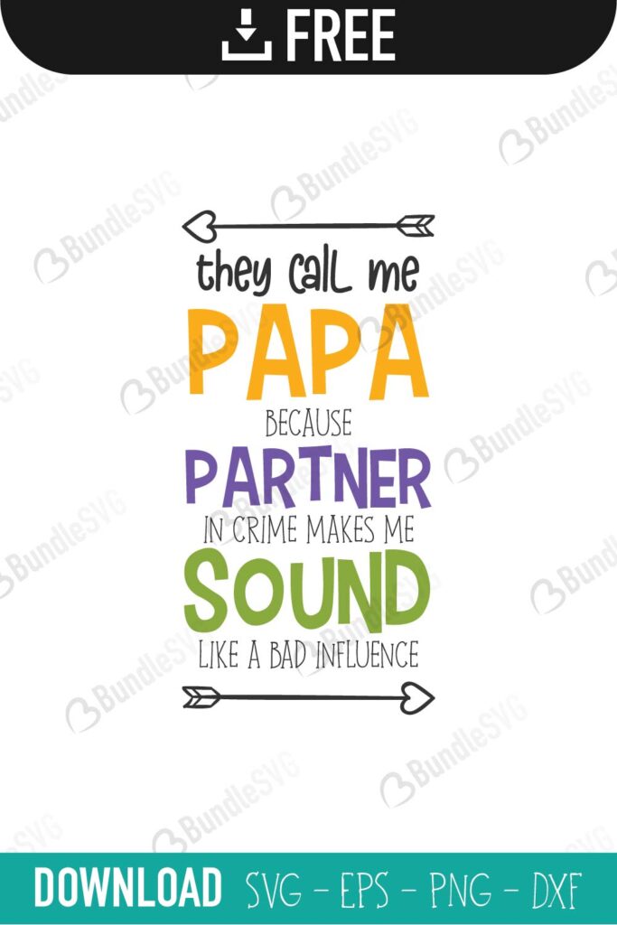 Free Free Papa Partner In Crime Svg 13 SVG PNG EPS DXF File